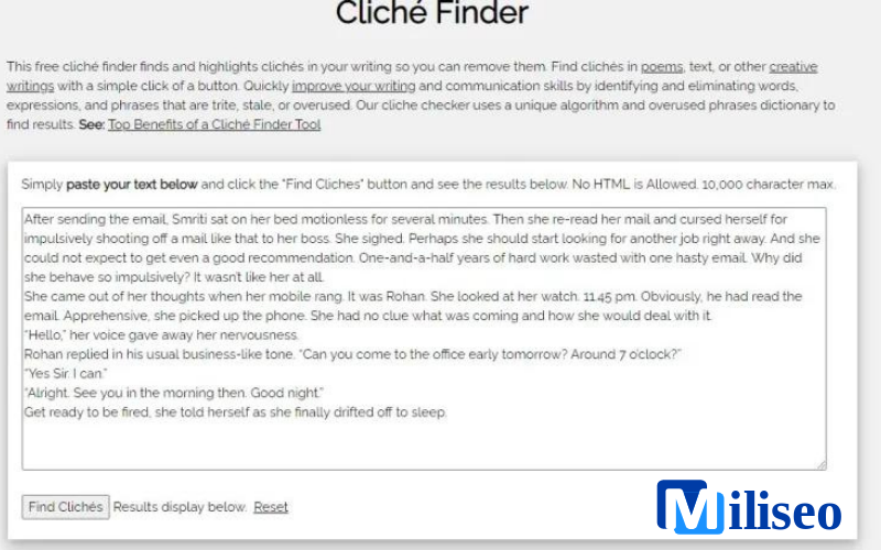 Cliché Finder